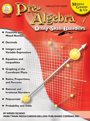cover image of Pre-Algebra
